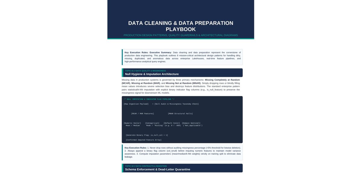 Data Cleaning & Preparation Playbook original guide cover